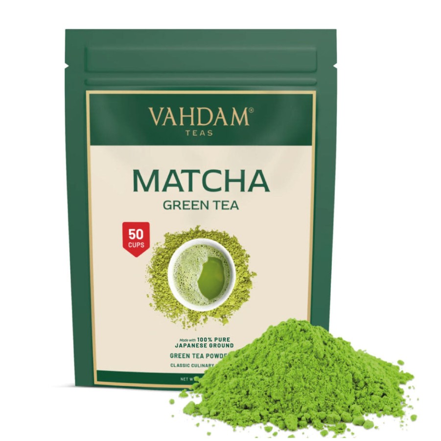 Teas VAHDAM Matcha | Pure Matcha Green Tea Powder, Culinary Grade, 3.53 Oz