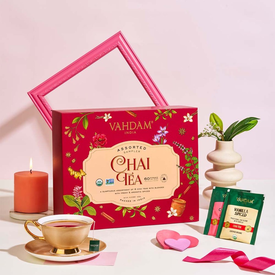 Teas VAHDAM Chai Tea | Chai Tea Assortment Valentine'S Day Gift Set, 6 Variants