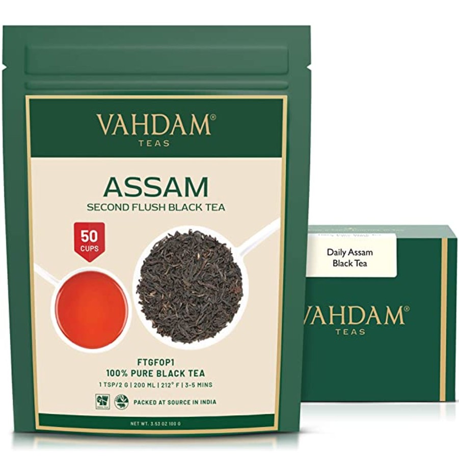 Teas VAHDAM Black Tea | Daily Assam Black Tea, 3.53 Oz