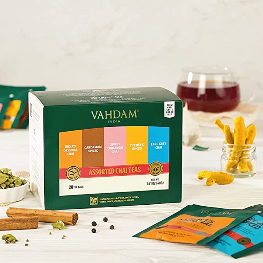 Teas VAHDAM Chai Tea | Assorted Chai Teas Valentine'S Day Sampler, 5 Variants