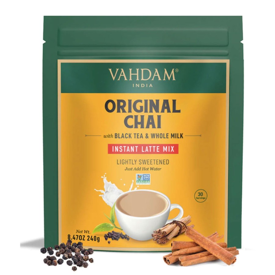 Teas VAHDAM Chai Latte | Original Chai Latte, Instant Mix, 8.47 Oz