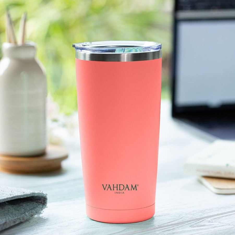 Drinkware VAHDAM | Cruiser Tumbler Insulated (Coral)