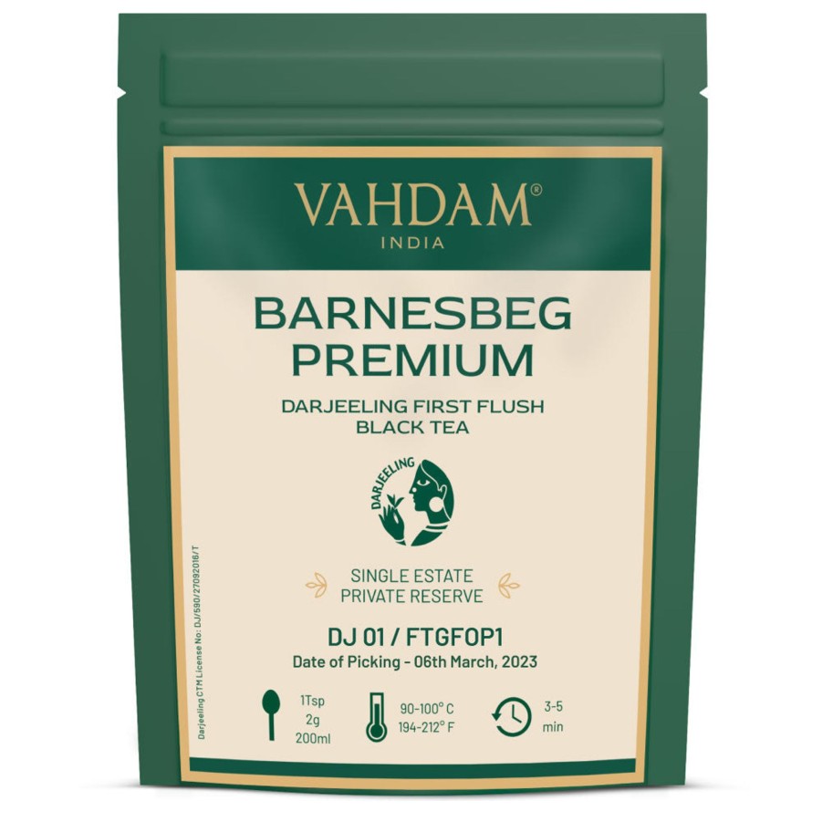 Teas VAHDAM Single Estate | Barnesbeg Darjeeling First Flush Black Tea (Dj 01/2023)