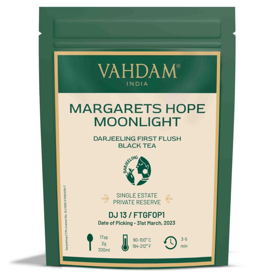 Teas VAHDAM Single Estate | Margarets Hope Moonlight Darjeeling First Flush Black Tea (Dj 13 /2023)