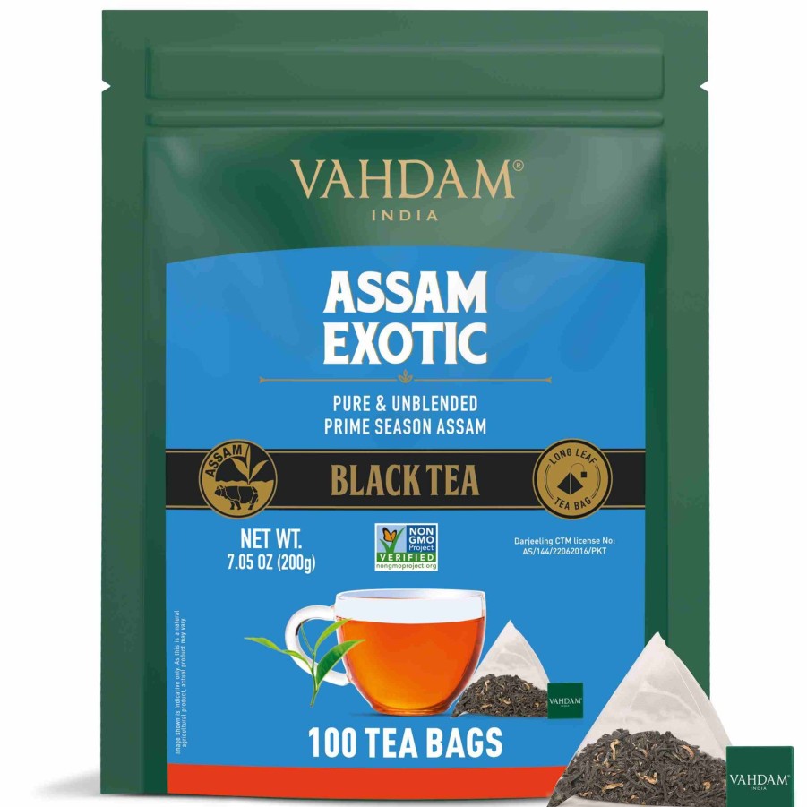 Teas VAHDAM Black Tea | Assam Exotic Black Tea, 100 Count