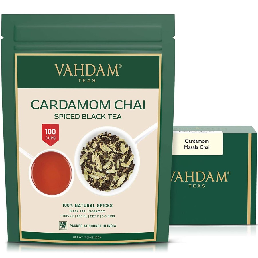 Teas VAHDAM Chai Tea | Cardamom Masala Chai Tea, 7.06 Oz