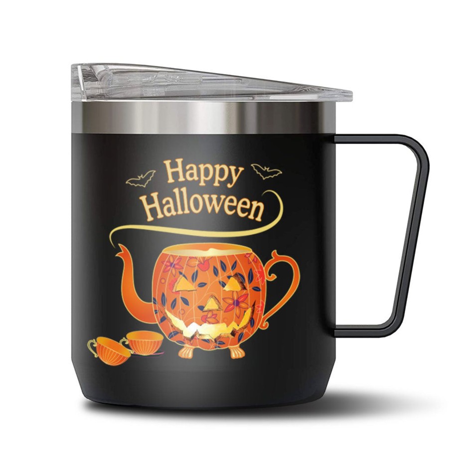 Drinkware VAHDAM | Halloween Mug Insulated - Black