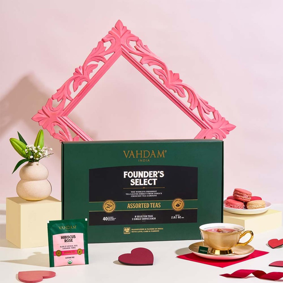 Teas VAHDAM Samplers | Founder'S Select Valentine'S Day Gift Set, 8 Variants