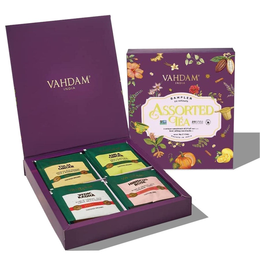 Teas VAHDAM Samplers | Classic Valentine'S Day Gift Sampler, 25 Variants