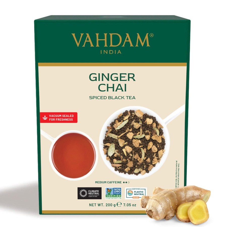 Teas VAHDAM Chai Tea | Ginger Masala Chai Tea, 7.06 Oz