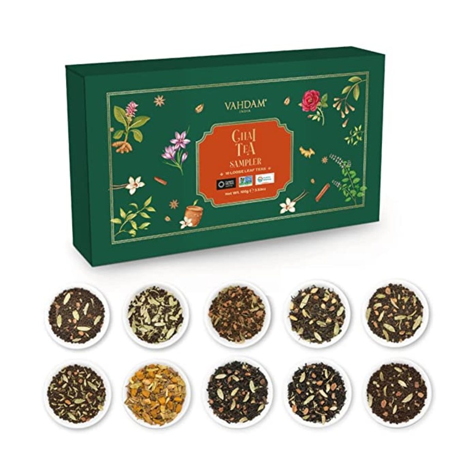 Teas VAHDAM Chai Tea | Chai Teas Valentine'S Day Gift Sampler, 10 Teas