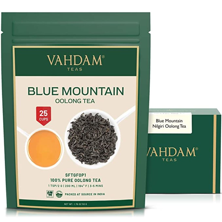 Teas VAHDAM Oolong Tea | Blue Mountain Nilgiri Oolong Tea, 1.76 Oz