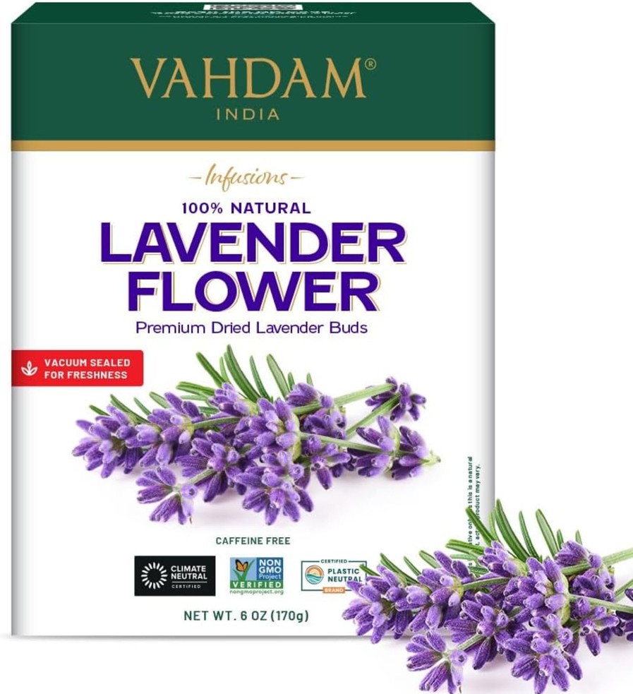 Teas VAHDAM Herbal Tea | Lavender Flowers Herbal Infusion (170G/6Oz)