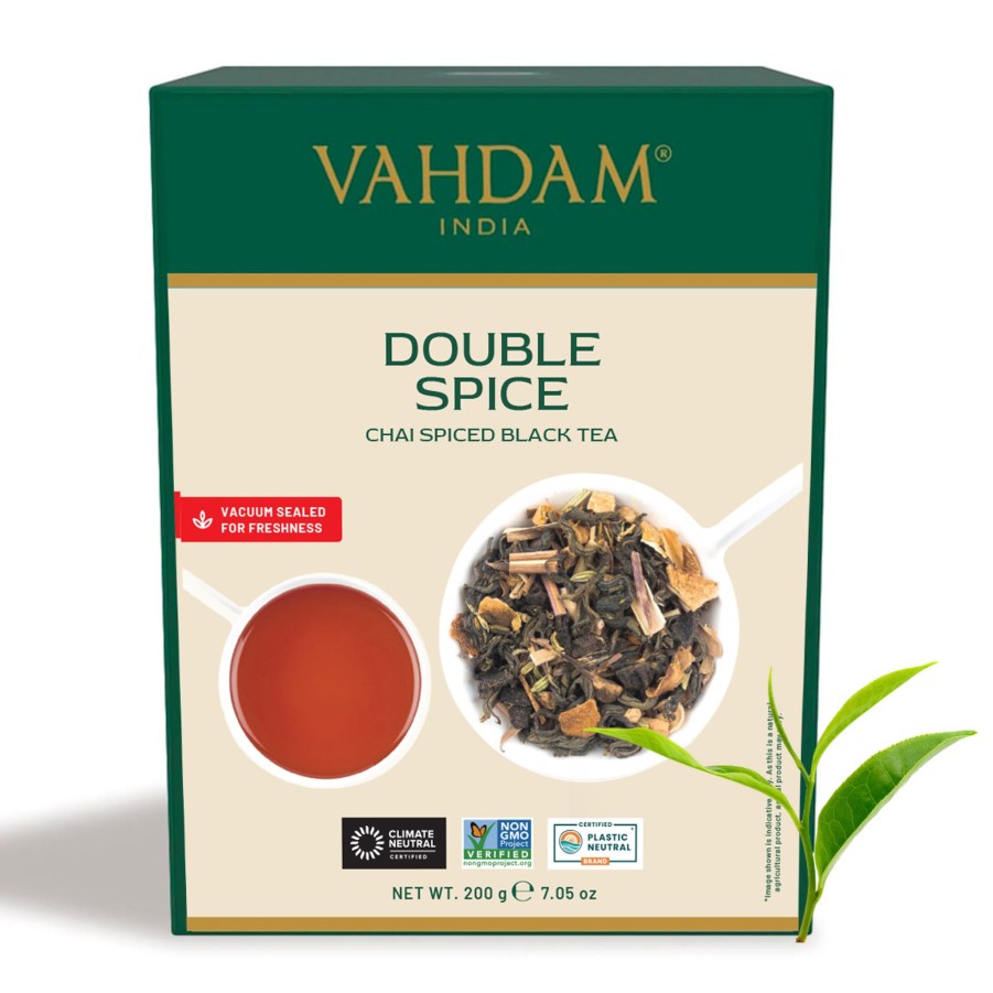 Teas VAHDAM Chai Tea | Double Spice Masala Chai Tea, 7.06 Oz