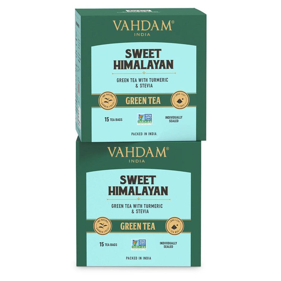 Teas VAHDAM Green Tea | Sweet Himalayan Green Tea, 30 Count