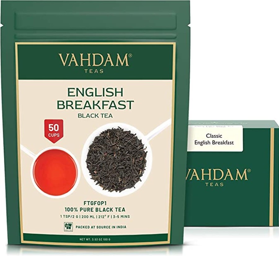 Teas VAHDAM Black Tea | English Breakfast Black Tea, 3.53 Oz