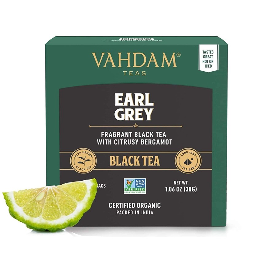 Teas VAHDAM Black Tea | Earl Grey Black Tea, 30 Count (15X2)