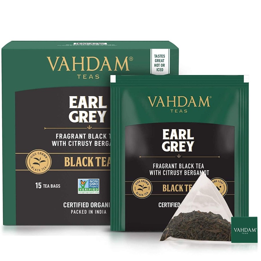 Teas VAHDAM Black Tea | Earl Grey Black Tea, 30 Count (15X2)