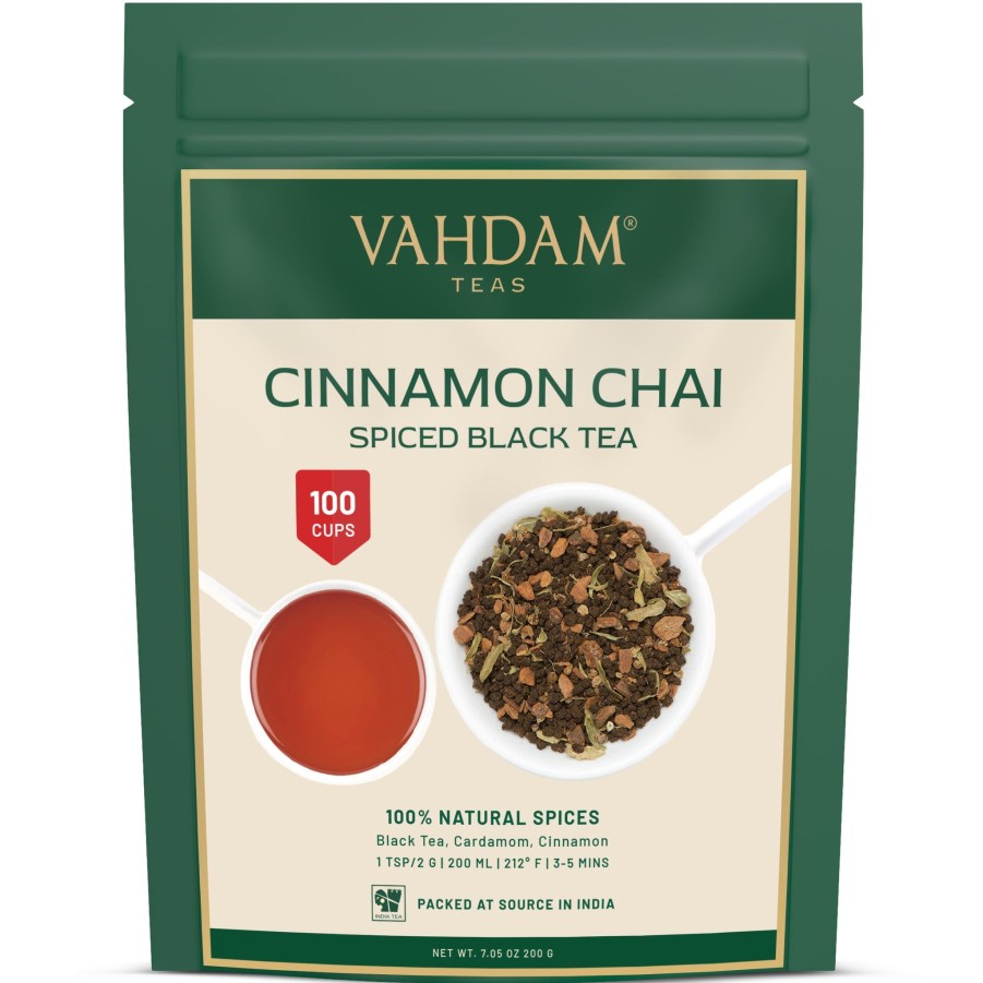 Teas VAHDAM Chai Tea | Sweet Cinnamon Masala Chai Tea, 7.06 Oz