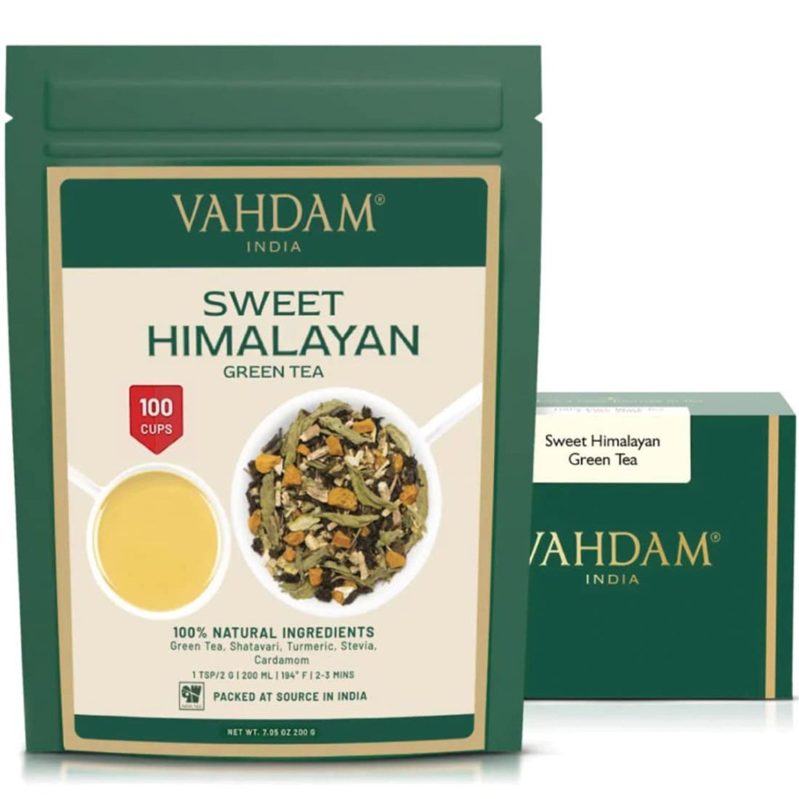 Teas VAHDAM Green Tea | Sweet Himalayan Green Tea, 7.06 Oz