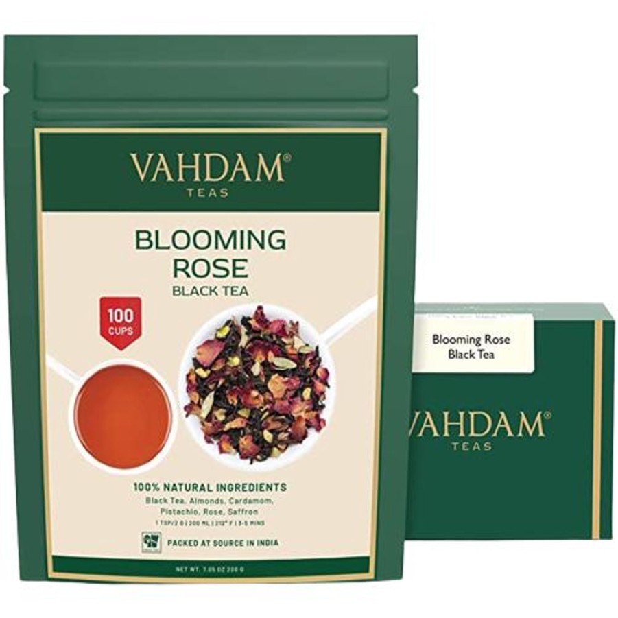 Teas VAHDAM Black Tea | Blooming Rose Black Tea, 7.06 Oz