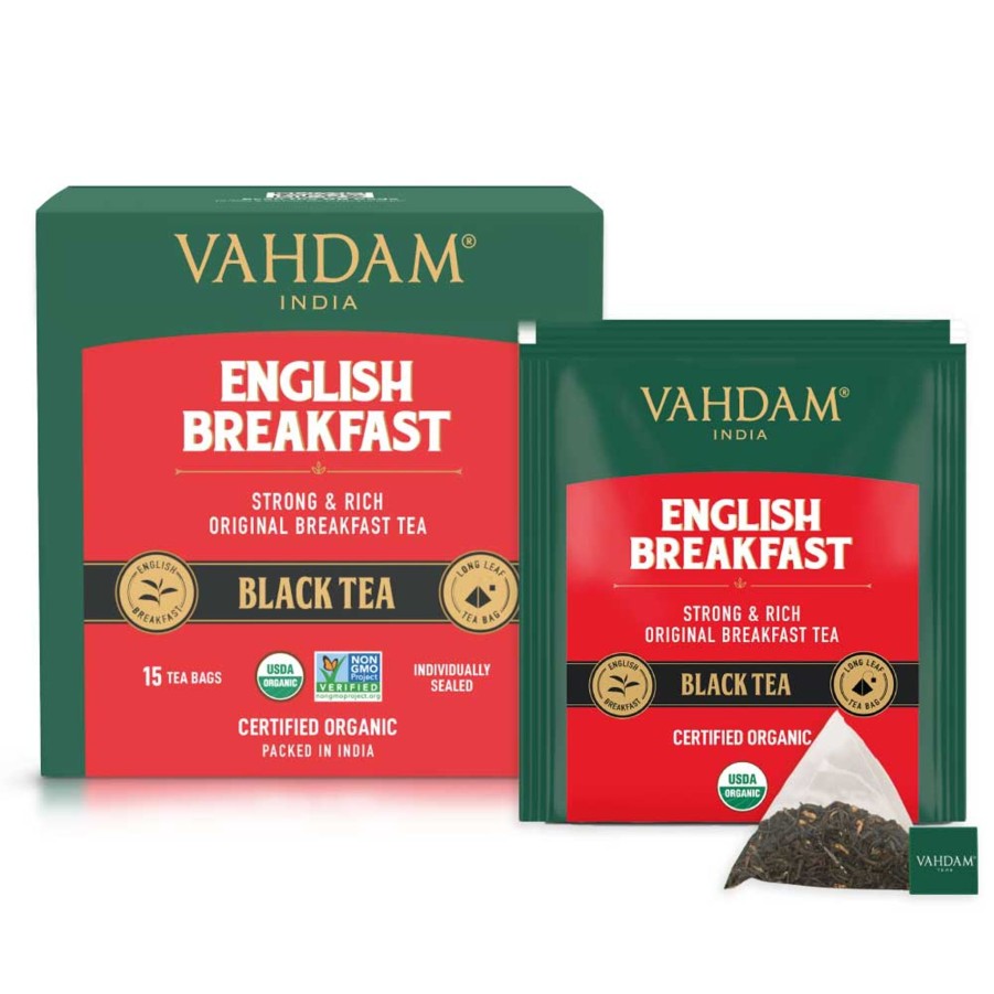 Teas VAHDAM Black Tea | English Breakfast Black Tea, 30 Count (15X2)