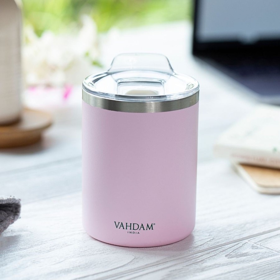 Drinkware VAHDAM | Hustle Tumbler Insulated (Blush Pink)