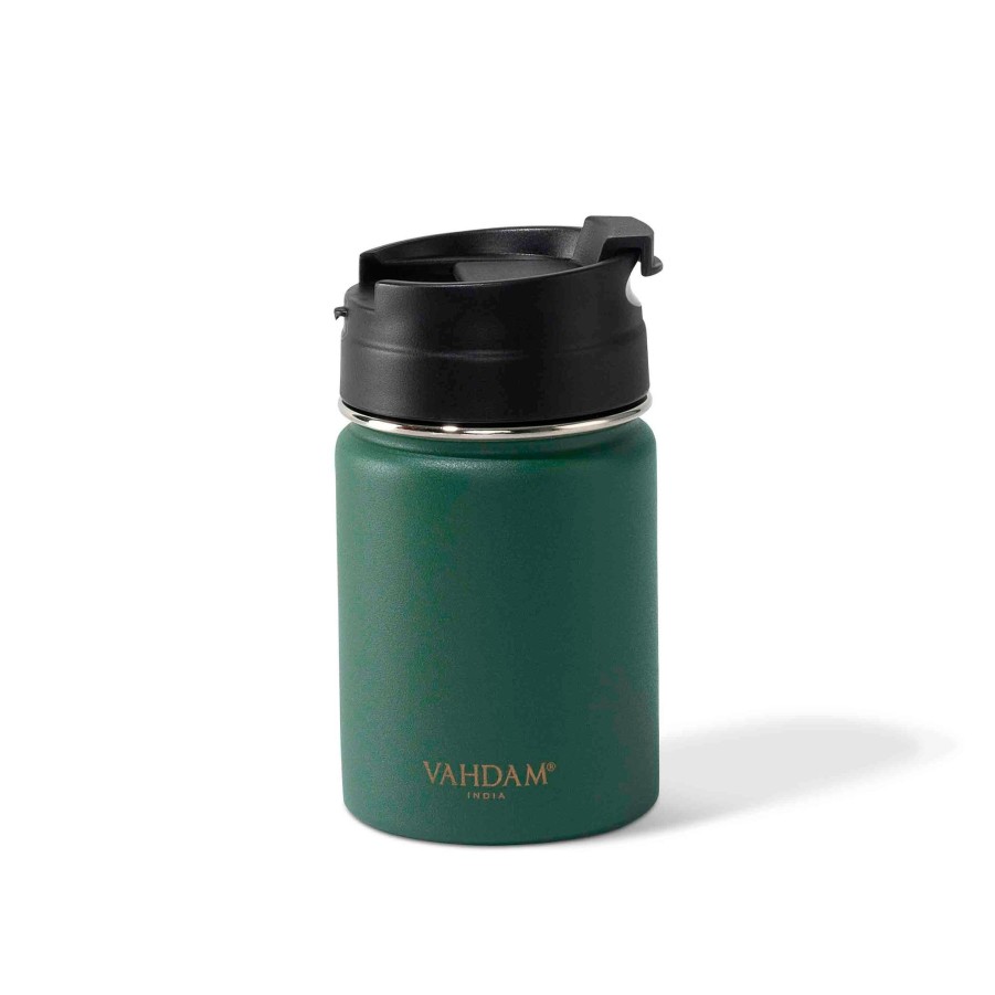 Drinkware VAHDAM | Vitality Flip Bottle Insulated (Green)