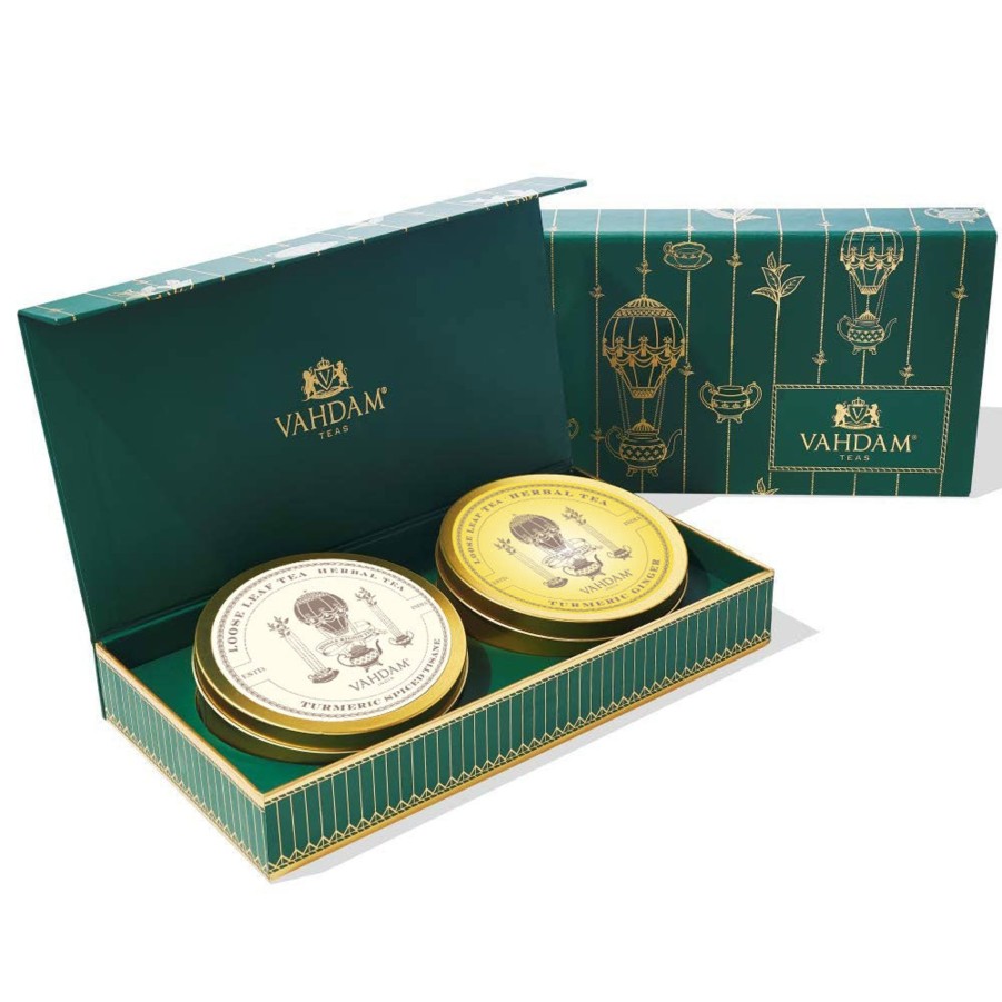 Teas VAHDAM Herbal Tea | Herbal Teas Private Reserve Valentine'S Day Tea Gift Set Of 2