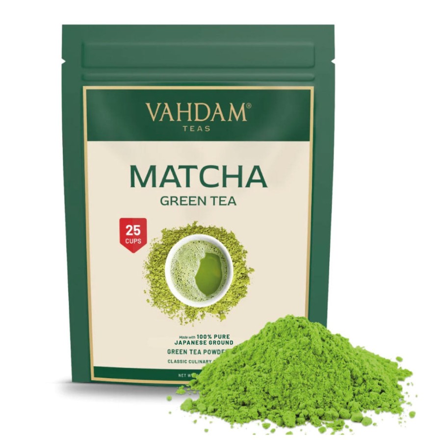 Teas VAHDAM Matcha | Pure Matcha Green Tea Powder, Culinary Grade, 1.76 Oz