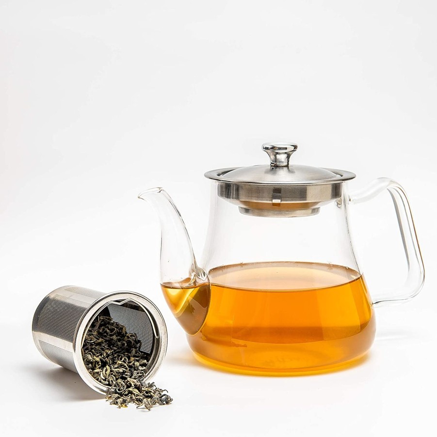 Drinkware VAHDAM | Radiance - Glass Tea Pot With Infuser