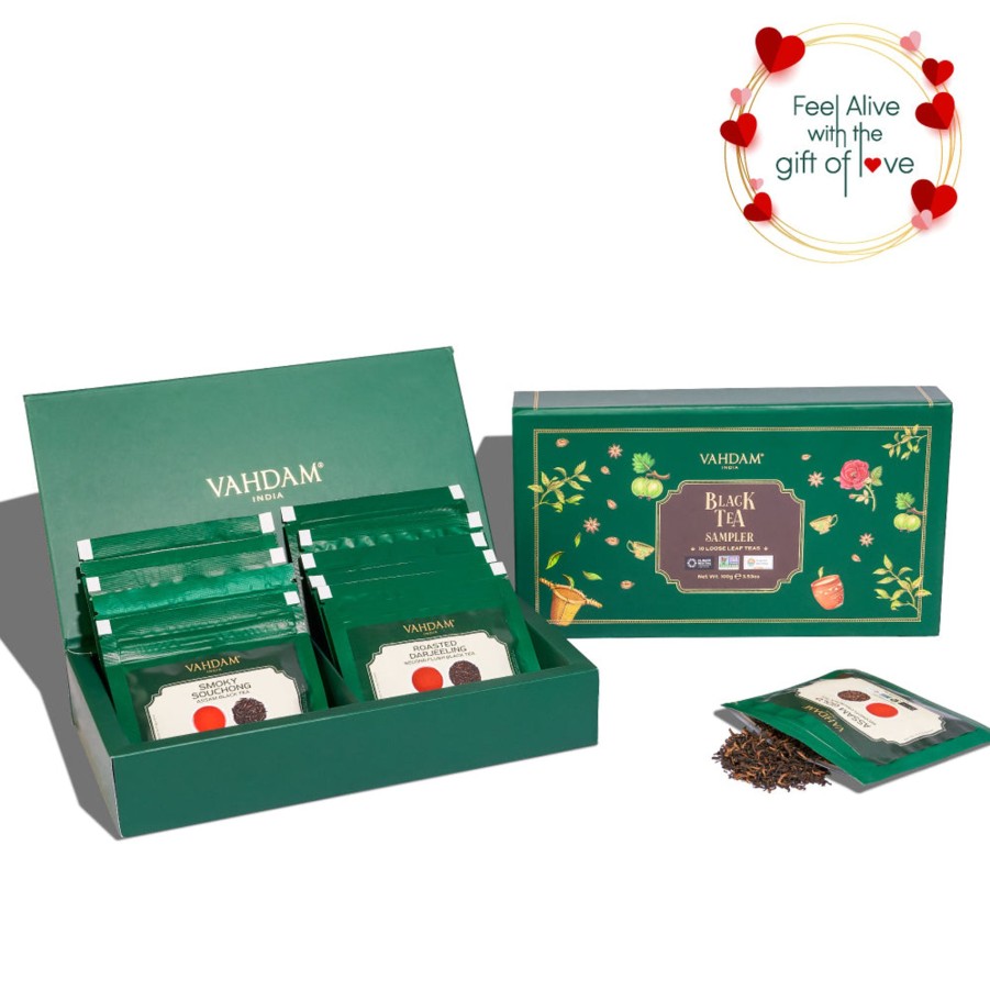 Teas VAHDAM Black Tea | Black Tea Valentine'S Day Sampler, 10 Teas