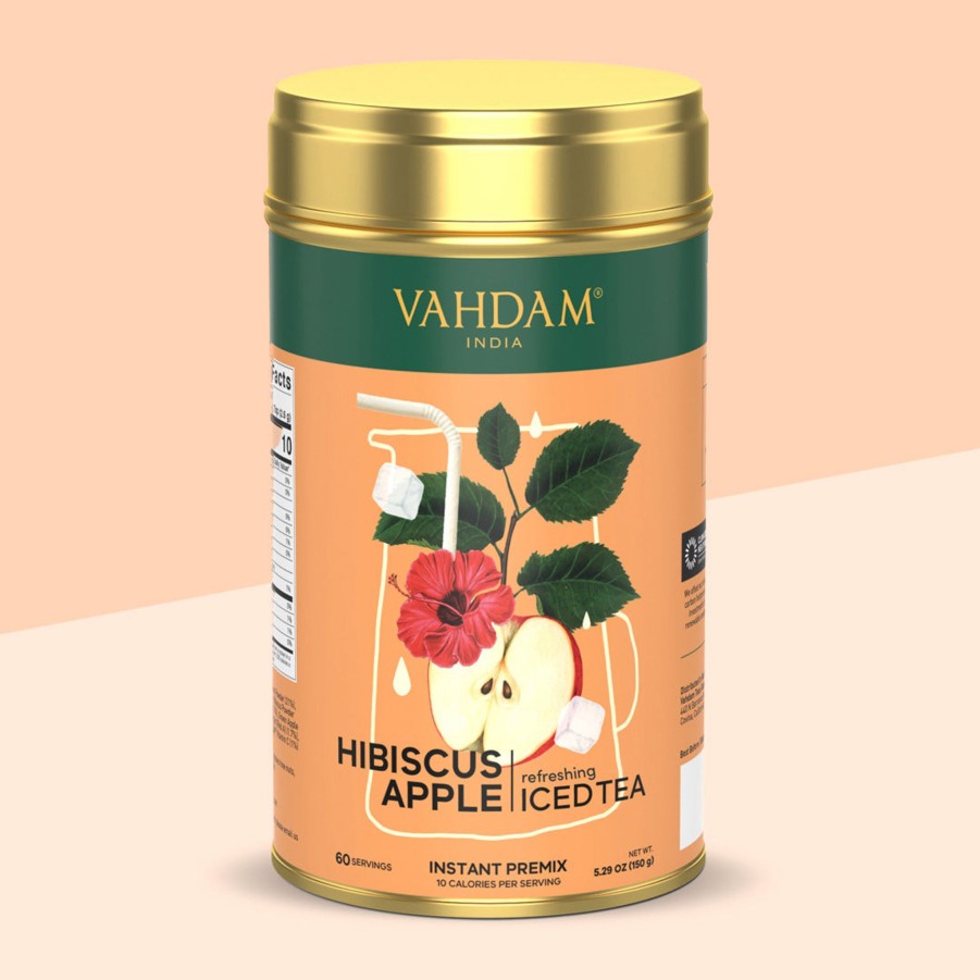 Teas VAHDAM Iced Tea | Hibiscus Apple Instant Premix Iced Tea