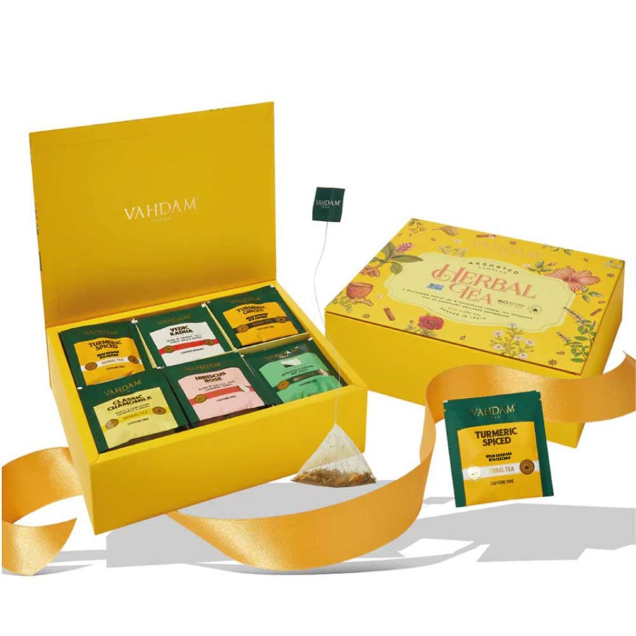 Teas VAHDAM Herbal Tea | Herbal Tea Assortment, Valentine'S Day Gift Set, 6 Variants