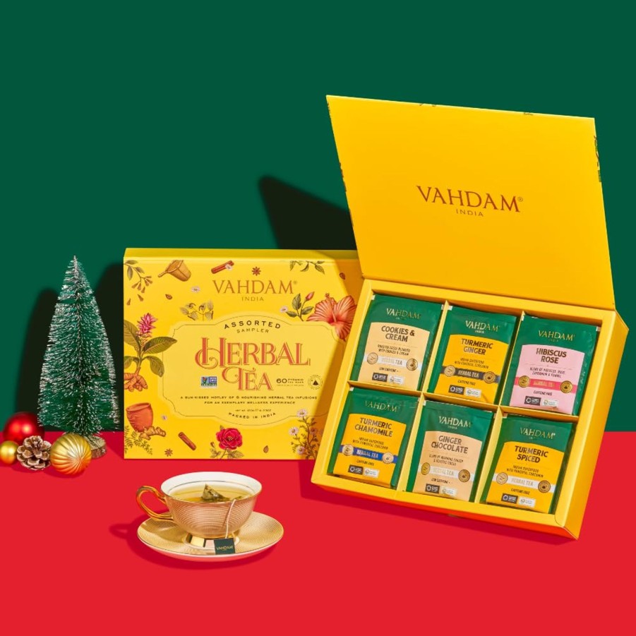 Teas VAHDAM Herbal Tea | Herbal Tea Assortment, Valentine'S Day Gift Set, 6 Variants