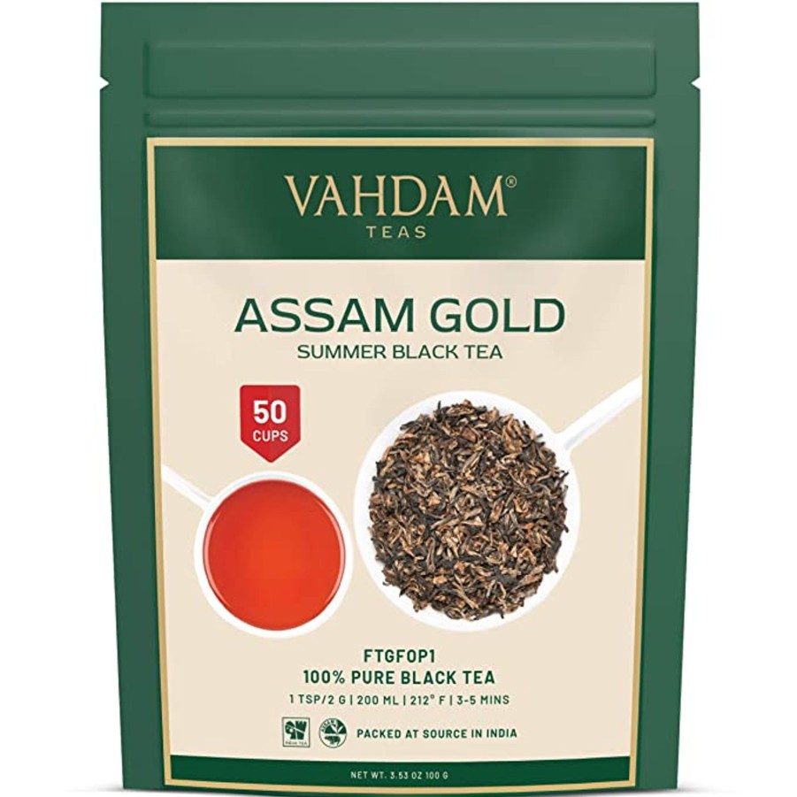 Teas VAHDAM Black Tea | Assam Gold Summer Black Tea, 3.53 Oz